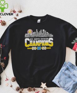 2022 NFC North division Champions Minnesota Vikings Players names city skyline Shirt