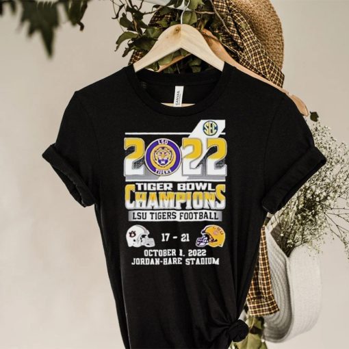 2022 Sec Lsu Tigers Bowl Champions 21 17 Auburn Tigers T Shirt