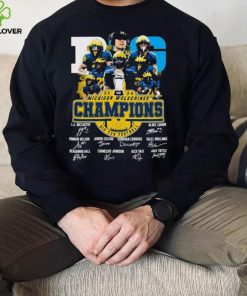 2023 2024 Michigan Wolverines Big Ten Football Champions Signatures Shirt