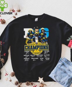 2023 2024 Michigan Wolverines Big Ten Football Champions Signatures Shirt