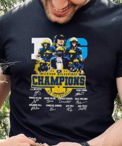 2023 2024 Michigan Wolverines Big Ten Football Champions Signatures Shirt