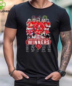 2023 2024 National football conference Wild Card Winners Tampa Bay Buccaneers player signatures logo firework shirt