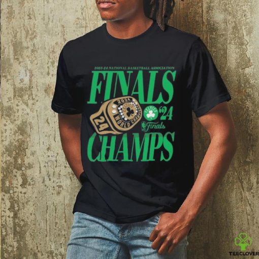 2023 24 NBA Finals Champs Boston Celtics Ring Shirt