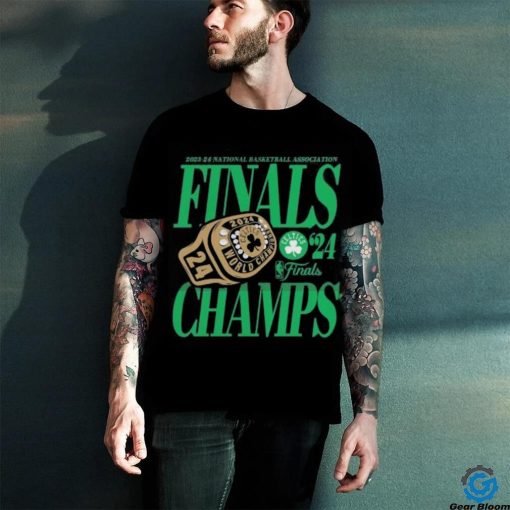 2023 24 NBA Finals Champs Boston Celtics Ring Shirt