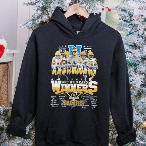 2023 24 NFC Wild Card Winners Green Bay Packers Team signatures shirt