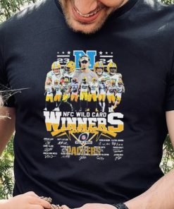 2023 24 NFC Wild Card Winners Green Bay Packers Team signatures shirt