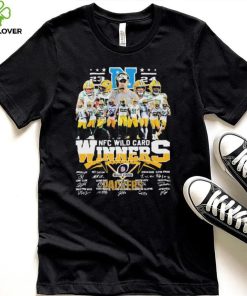 2023 24 NFC Wild Card Winners Green Bay Packers Team signatures shirt