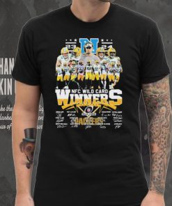 2023 24 NFC Wild Card Winners Green Bay Packers Team signatures shirt