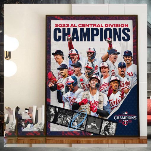 2023 AL Central Division Champions Are Minnesota Twins Home Decor Poster Canvas