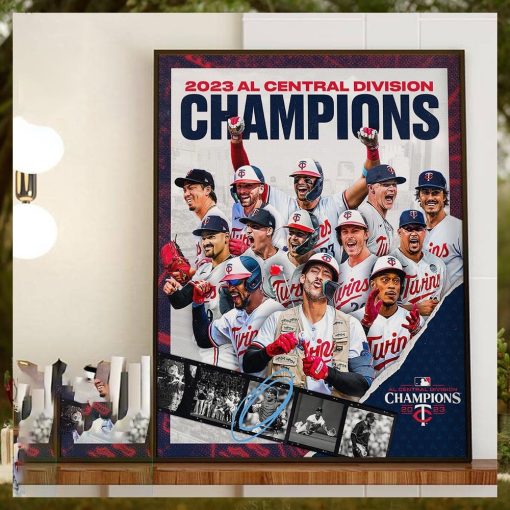 2023 AL Central Division Champions Are Minnesota Twins Home Decor Poster Canvas