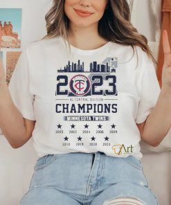 2023 Al Central Division Champions Minnesota Twins Shirt