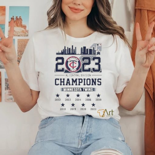 2023 Al Central Division Champions Minnesota Twins Shirt