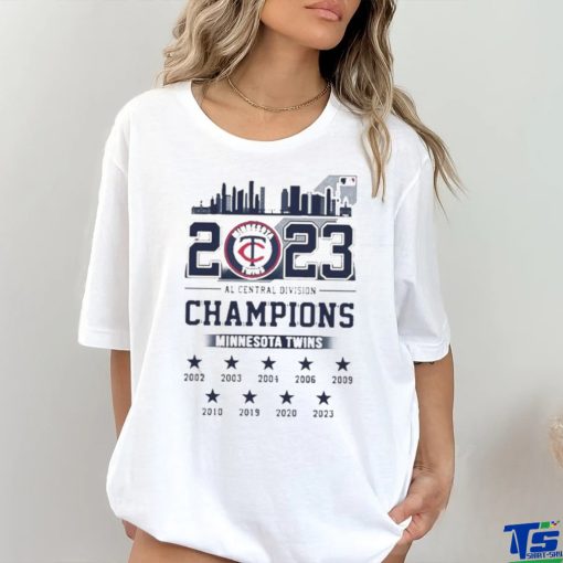 2023 Al Central Division Champions Minnesota Twins Shirt