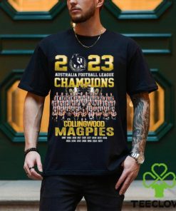 2023 Australia Football League Champions Collingwood Magpies Team Shirt