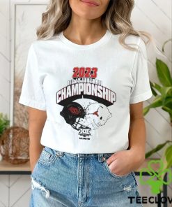 2023 Big 12 Football Championship Oklahoma State Cowboys vs Texas Longhorns Helmet Head To Head Long Sleeve Sweater T Shirt