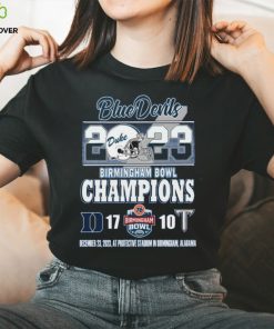 2023 Birmingham Bowl Champions Duke Blue Devils 17 – 10 Troy Trojans December 23, 2023 At Protective Stadium In Birmingham, Alabama T Shirt