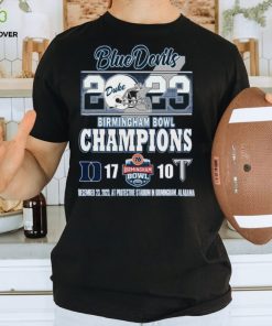 2023 Birmingham Bowl Champions Duke Blue Devils 17 – 10 Troy Trojans December 23, 2023 At Protective Stadium In Birmingham, Alabama T Shirt