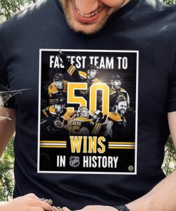 2023 Boston Bruins Fastest Team To 50 Wins In NHL History Shirt