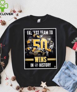 2023 Boston Bruins Fastest Team To 50 Wins In NHL History Shirt
