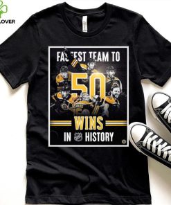 2023 Boston Bruins Fastest Team To 50 Wins In NHL History Shirt