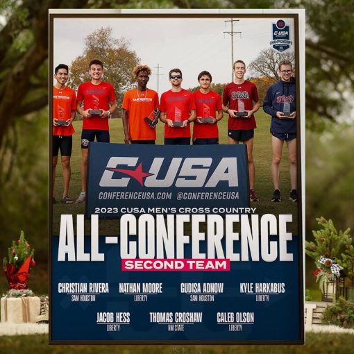2023 CUSA Mens Cross Country All Conference Second Team Home Decor Poster Canvas
