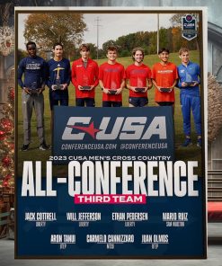 2023 CUSA Mens Cross Country All Conference Third Team Home Decor Poster Canvas