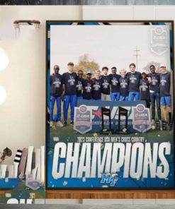 2023 CUSA Mens Cross Country Champions Are Middle Tennessee XC Track And Field Home Decor Poster Canvas