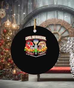 2023 Capital One Orange Bowl Georgia Bulldogs vs Florida State Seminoles Matchup Ornament