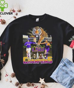 2023 Champions Dylan Crews And Angel Reese LSU Tigers Signatures shirt