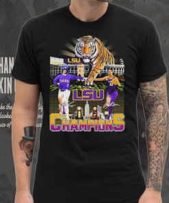 2023 Champions Dylan Crews And Angel Reese LSU Tigers Signatures shirt