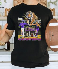 2023 Champions Dylan Crews And Angel Reese Lsu Tigers Signatures T Shirt