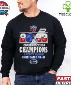 2023 Conference USA Champions Liberty Flames Undefeated 13 0 shirt