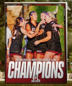 2023 Conference USA Womens Soccer Regular Season Champions Are NM State Soccer Home Decor Poster Canvas
