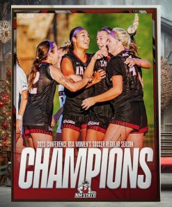 2023 Conference USA Womens Soccer Regular Season Champions Are NM State Soccer Home Decor Poster Canvas