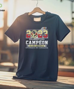2023 Del Apertura Campeon Club America Grandes De Corazon T Shirt