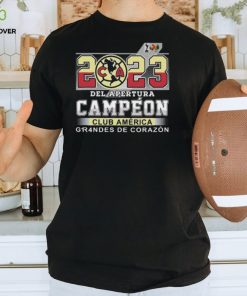 2023 Del Apertura Campeon Club America Grandes De Corazon T Shirt
