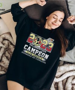 2023 Del Apertura Campeon Club America Grandes De Corazon T Shirt