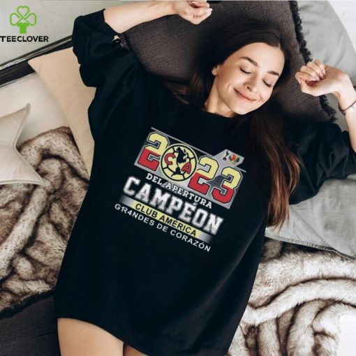 2023 Del Apertura Campeon Club America Grandes De Corazon T Shirt