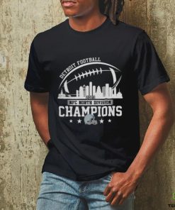 2023 Detroit Football Skyline Nfc North Champions T hoodie, sweater, longsleeve, shirt v-neck, t-shirt