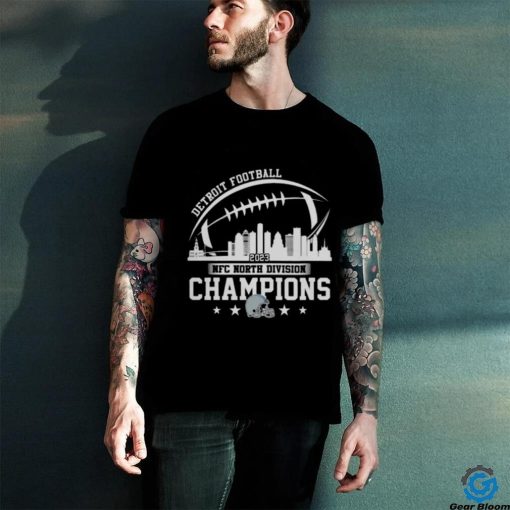 2023 Detroit Football Skyline Nfc North Champions T hoodie, sweater, longsleeve, shirt v-neck, t-shirt