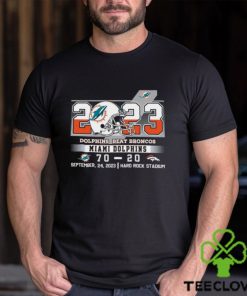 2023 Dolphins Beat Broncos Miami Dolphins 70 – 20 Denver Broncos September 24, 2023 Hard Rock Stadium Unisex T Shirt