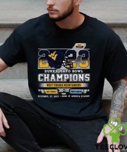 2023 Duke’s Mayo Bowl Champions West Virginia Mountaineers 30 – 10 North Carolina December 27, 2023 Bank Of America Stadium T Shirt