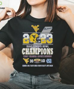 2023 Dukes Mayo Bowl Champions West Virginia Mountaineers 30 – 10 North Carolina T Shirt
