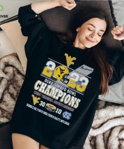 2023 Dukes Mayo Bowl Champions West Virginia Mountaineers 30 – 10 North Carolina T Shirt