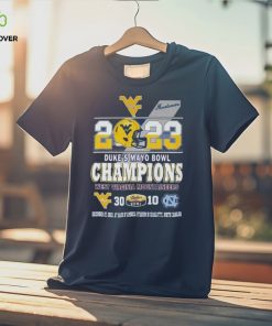 2023 Dukes Mayo Bowl Champions West Virginia Mountaineers 30 – 10 North Carolina T Shirt