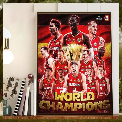 2023 FIBA Basketball World Cup World Champions Are The Germany Home Decor Poster Canvas