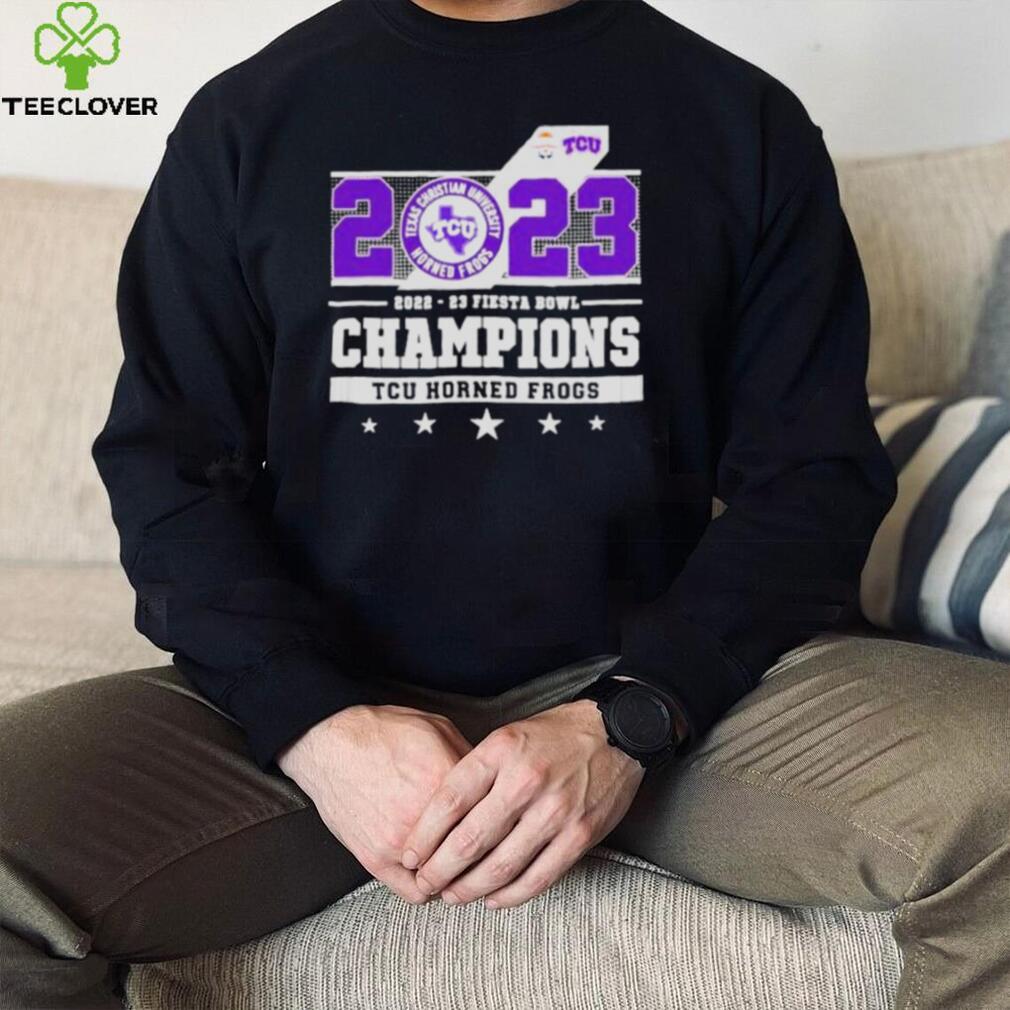 2023 Fiesta Bowl Champions Tcu Horned Frogs matchup shirt
