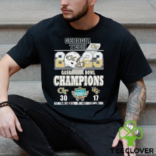 2023 Gasparilla Bowl Champions Georgia Tech Yellow Jackets 30 17 UCF Shirt