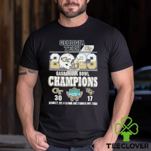 2023 Gasparilla Bowl Champions Georgia Tech Yellow Jackets 30 17 UCF Shirt