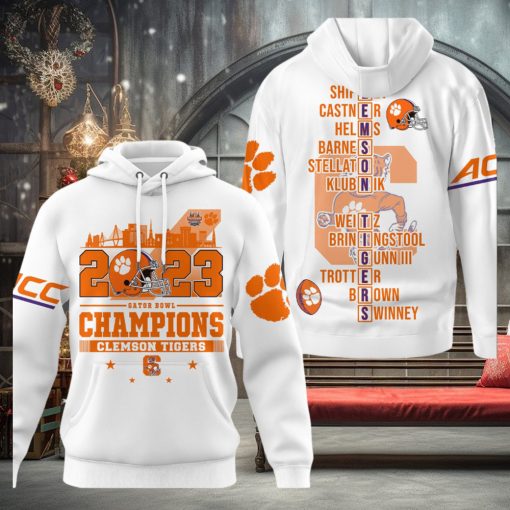 2023 Gator Bowl Champions Clemson Tigers Hoodie T Shirt